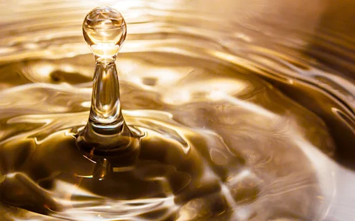 water droplet over sun