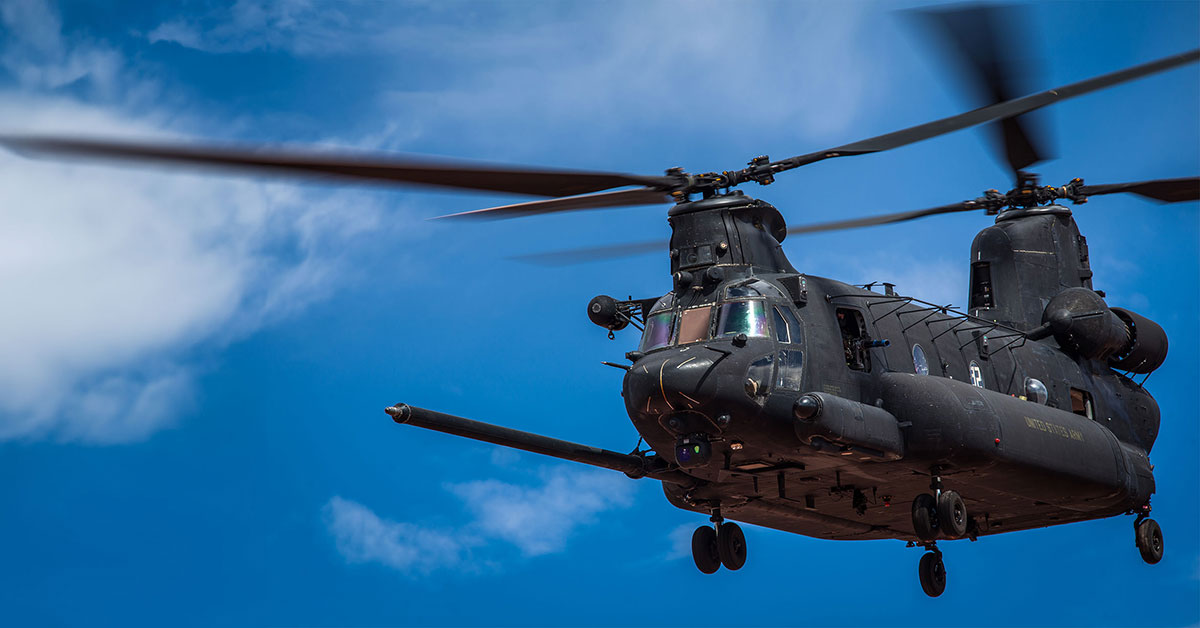 MH-47 in flight 