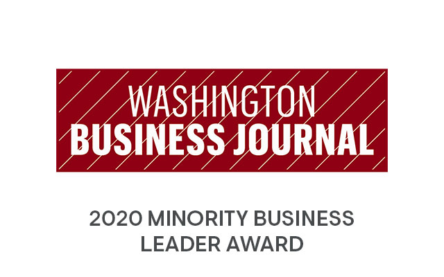 Washington Business Journal 2020 Minority Business Leader Award