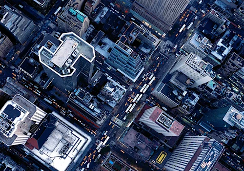 aerial view of cities