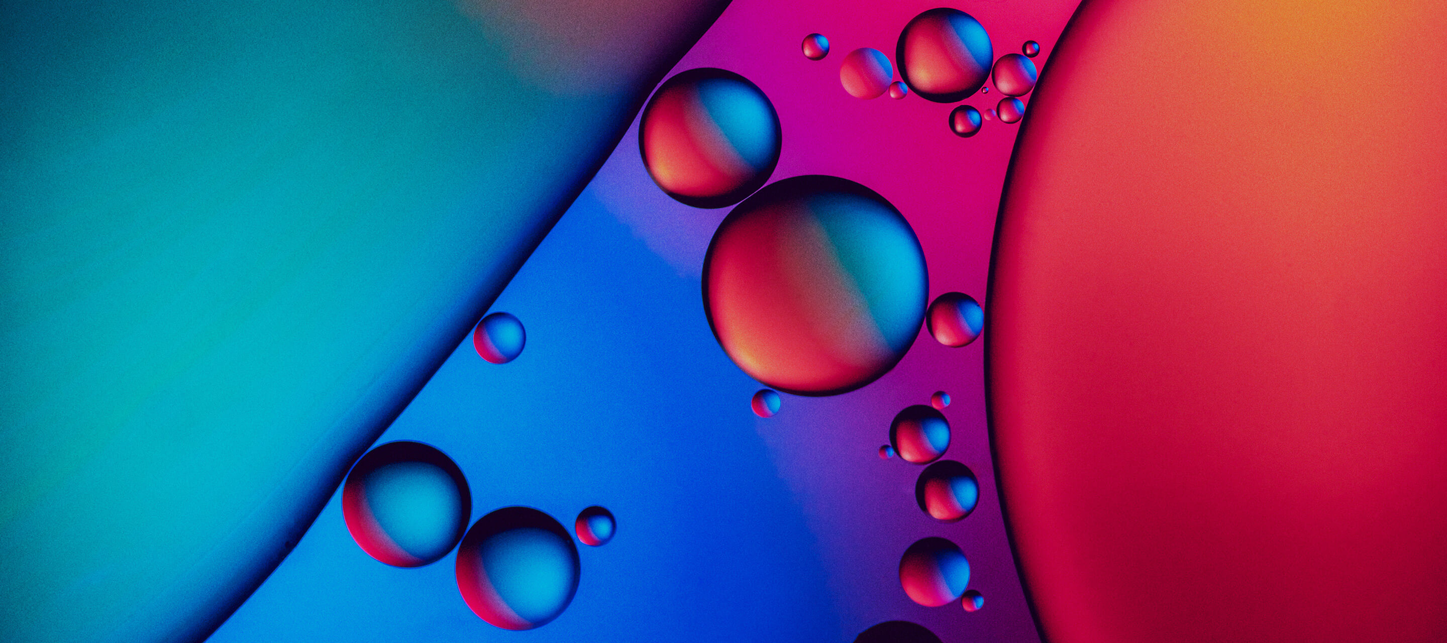 abstract colorful molecules