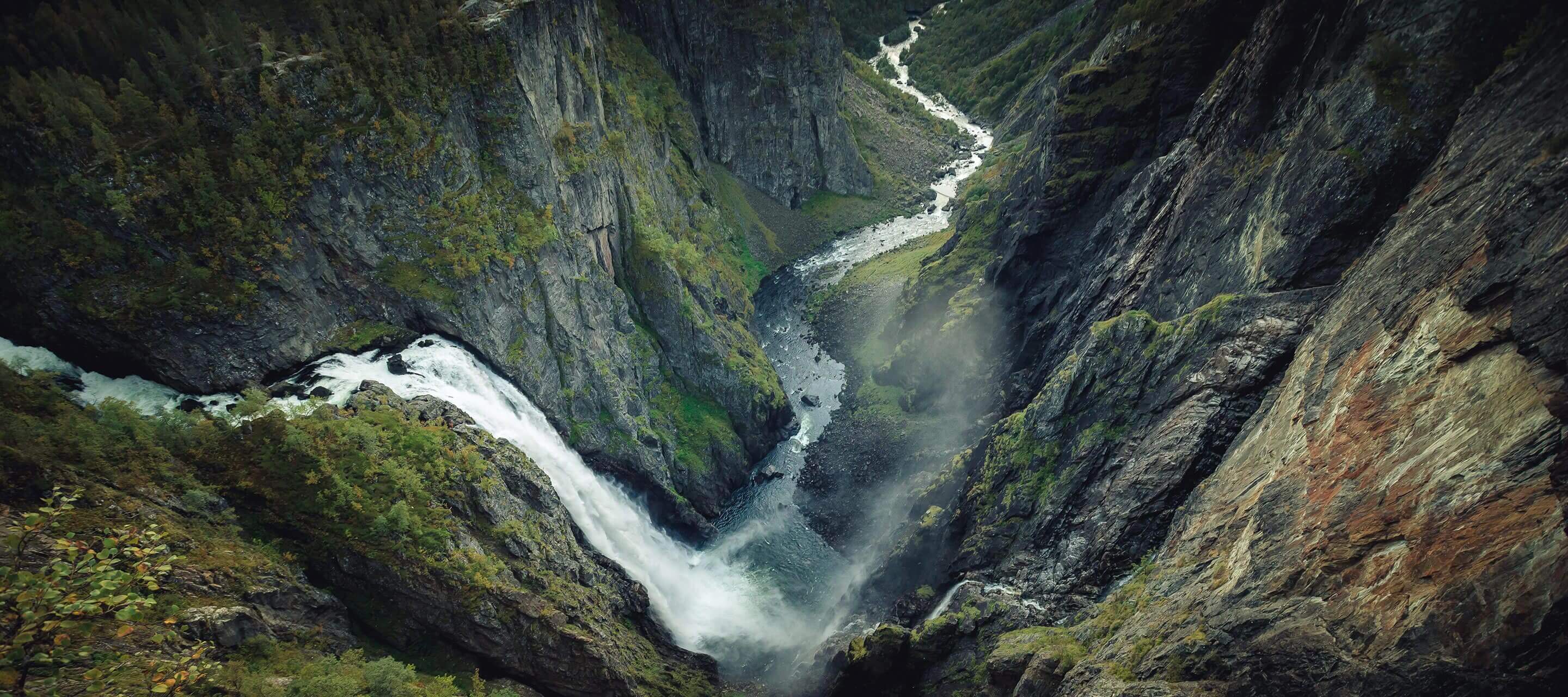 Stream though mountains