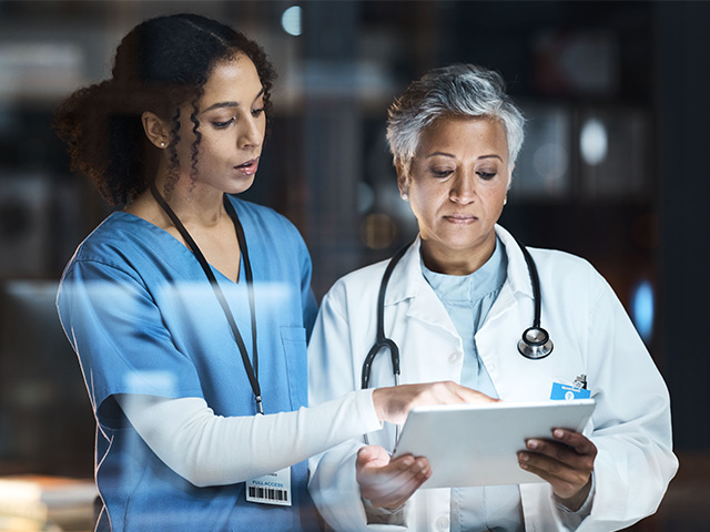 two health professionals 