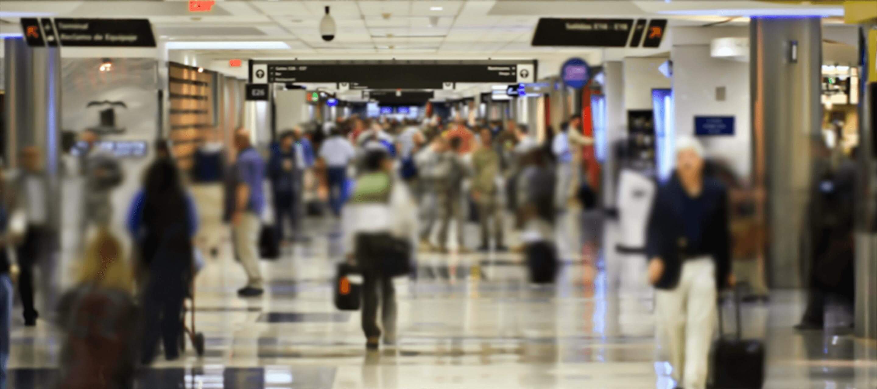 people walking in airport
