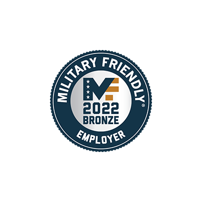 2022 Military Friendly Employer, Bronze  logo 