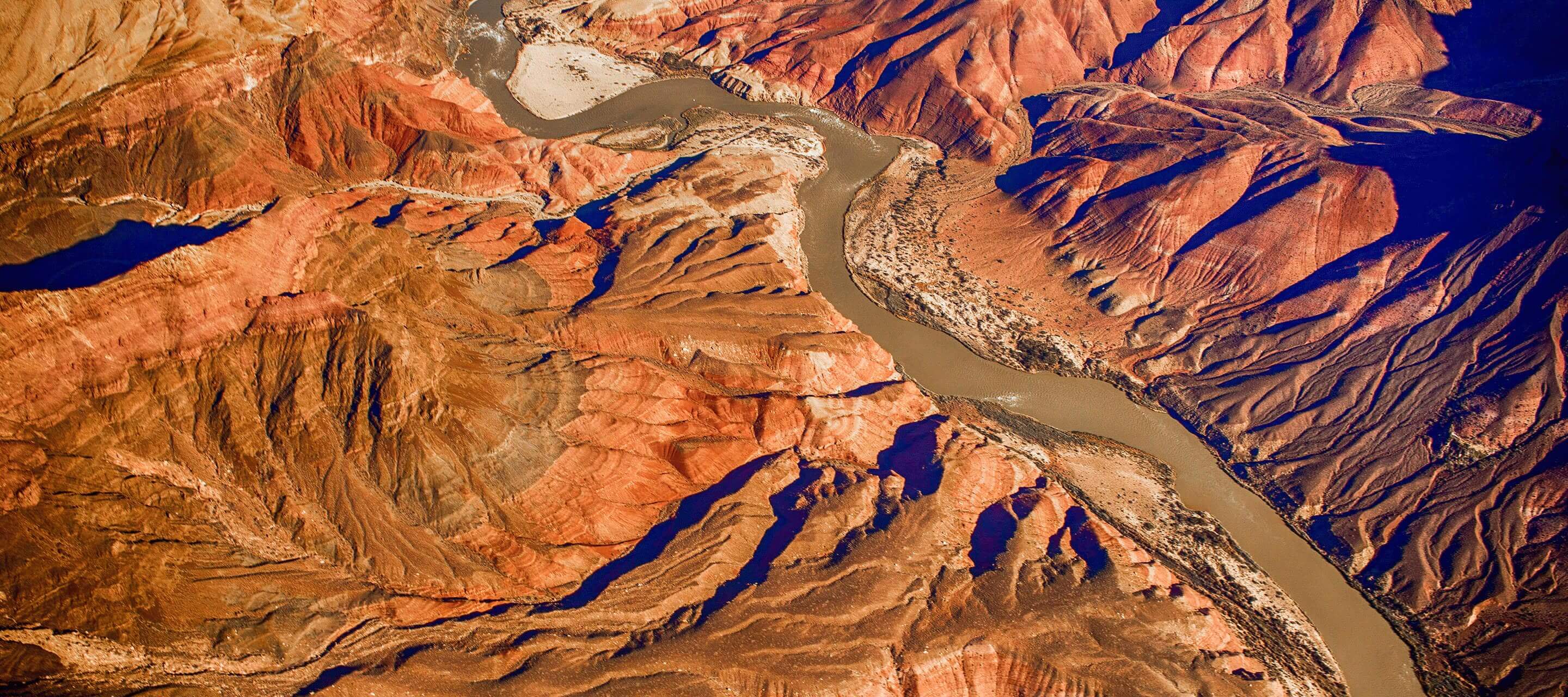 aerial view of the Grand Canyon