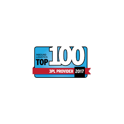 InBound Logistics Top 100 3PL Provider award logo from 2017
