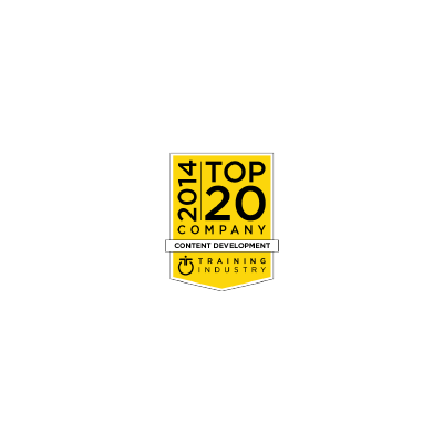 Training Industry’s Top 20 Content Development Companies logo