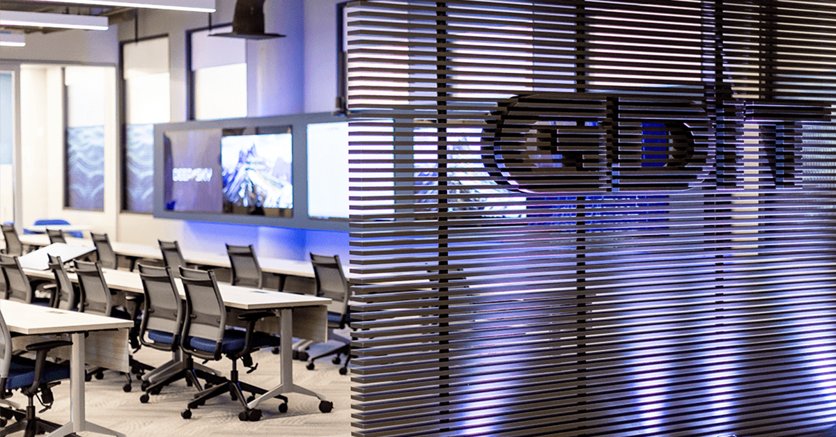 GDIT logo in the office