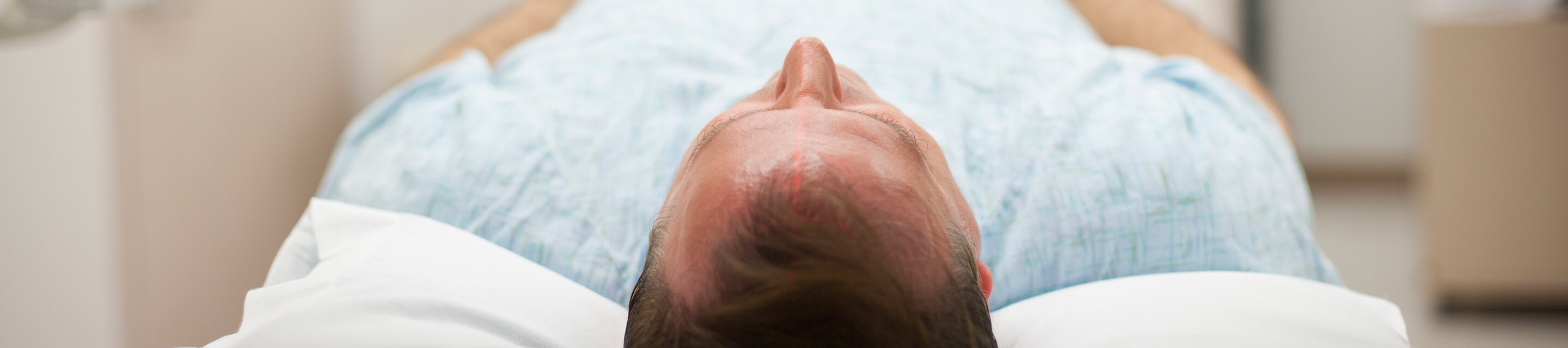 Man undergoing a MRI scan