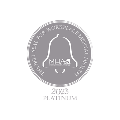 Mental Health America Platinum Bell Seal for Workplace Mental Health