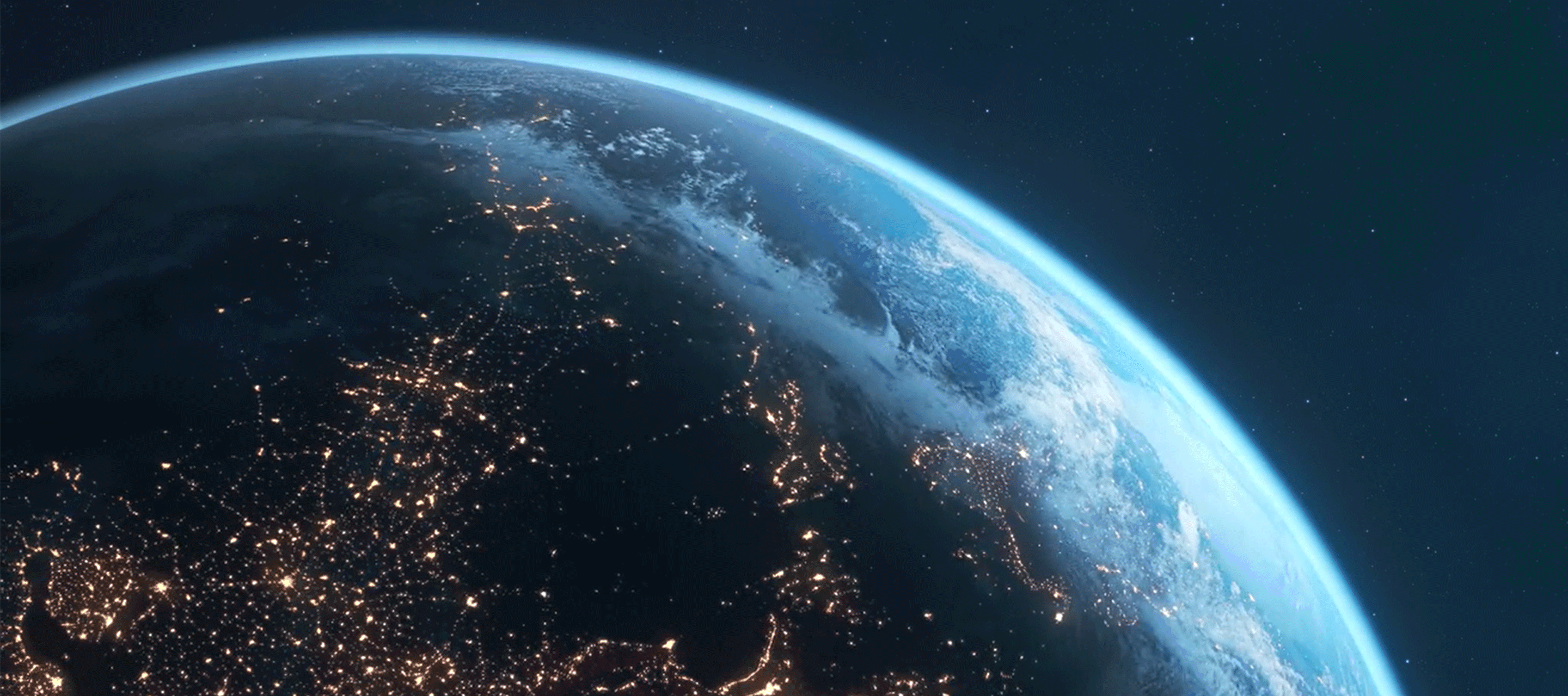 image shows earth from space