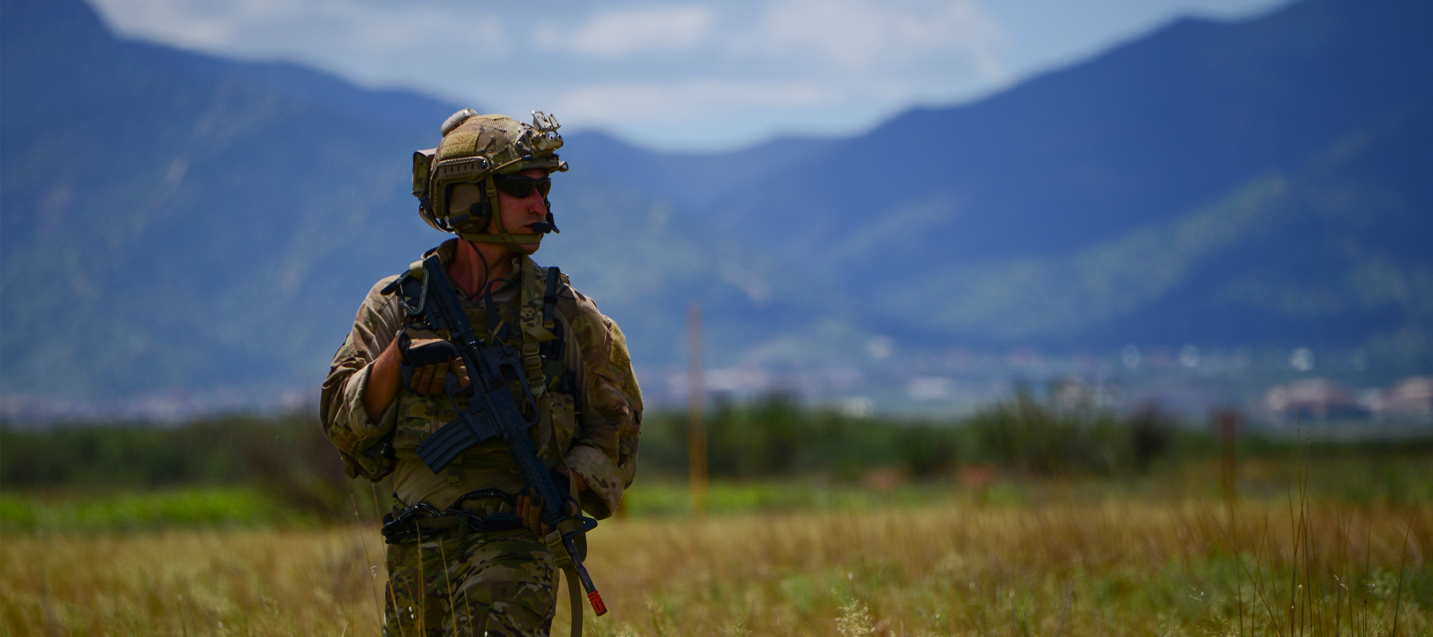 soldier walking