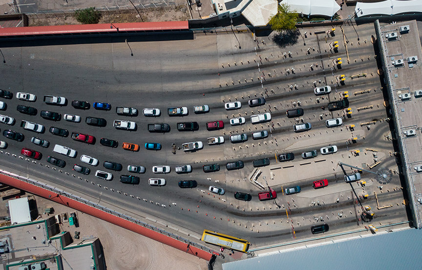 Top Down Shot of the U.S. Customs and Border Protection
