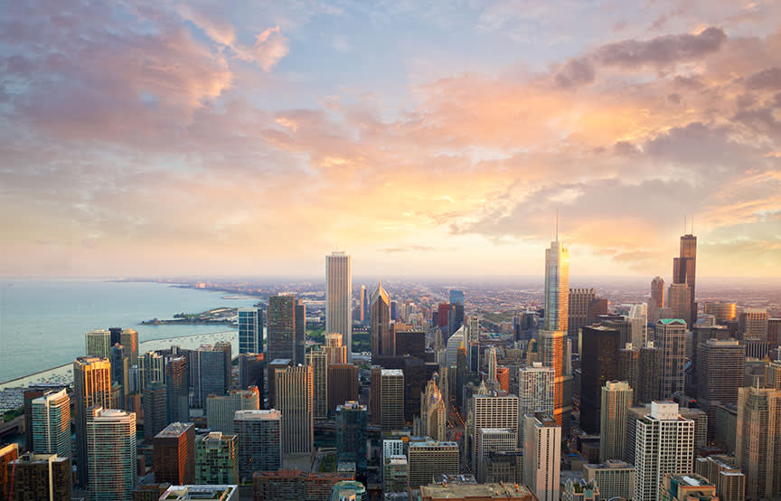 Chicago cityscape.