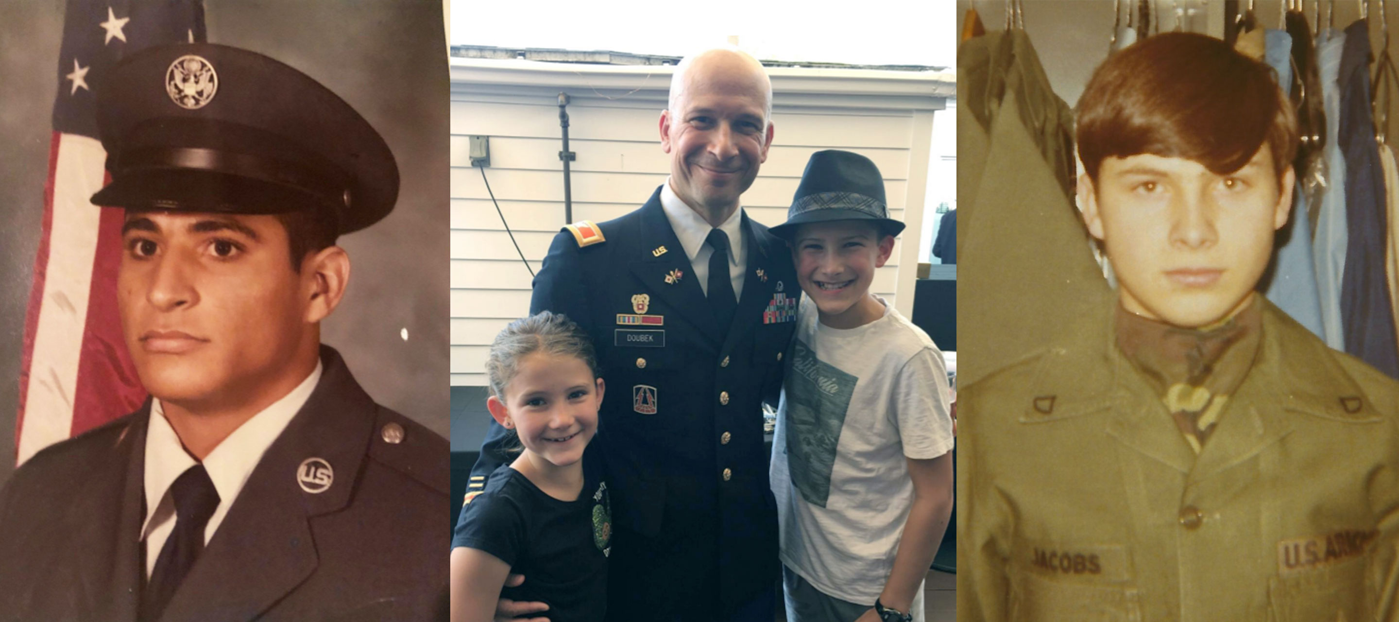 Veterans Day collage of GDIT veterans