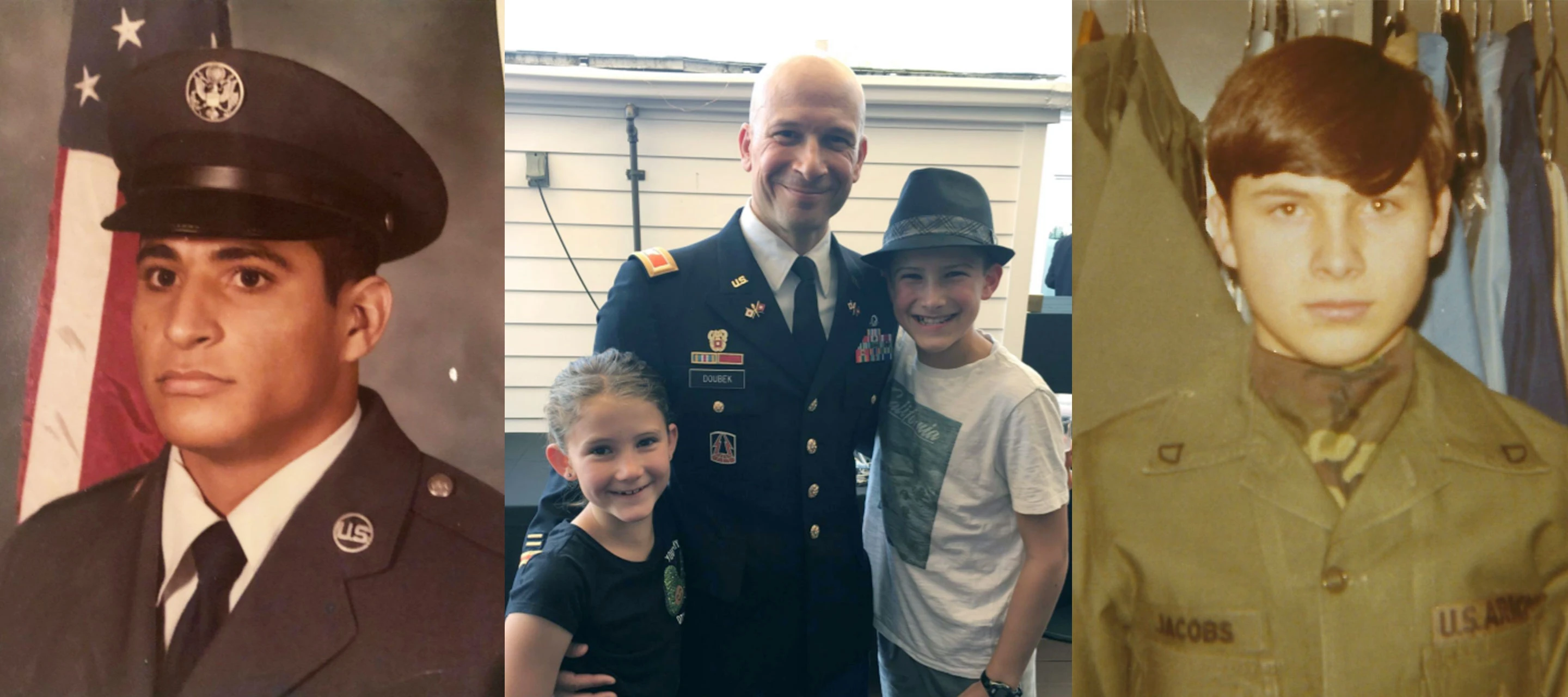 Veterans Day collage of GDIT veterans