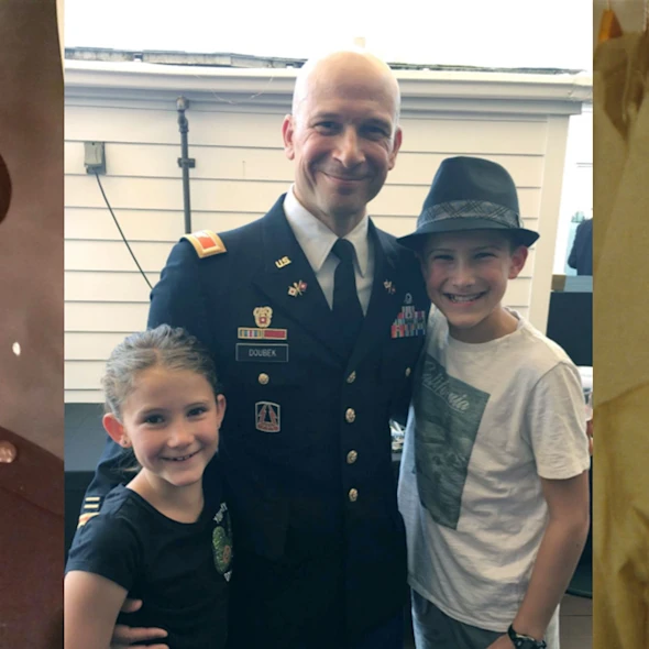 Veterans Day collage of GDIT veterans