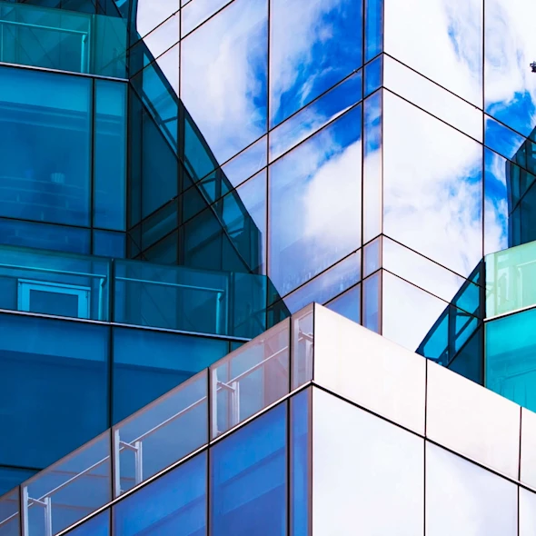 reflective glass on buildings