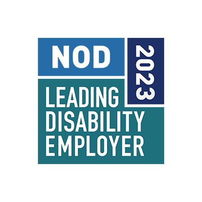 National Organization on Disability Leading Disability Employer 2023 award seal
