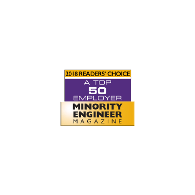 Minority Engineer Magazine's Top 50 Employer logo
