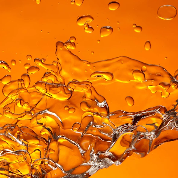 orange water splash