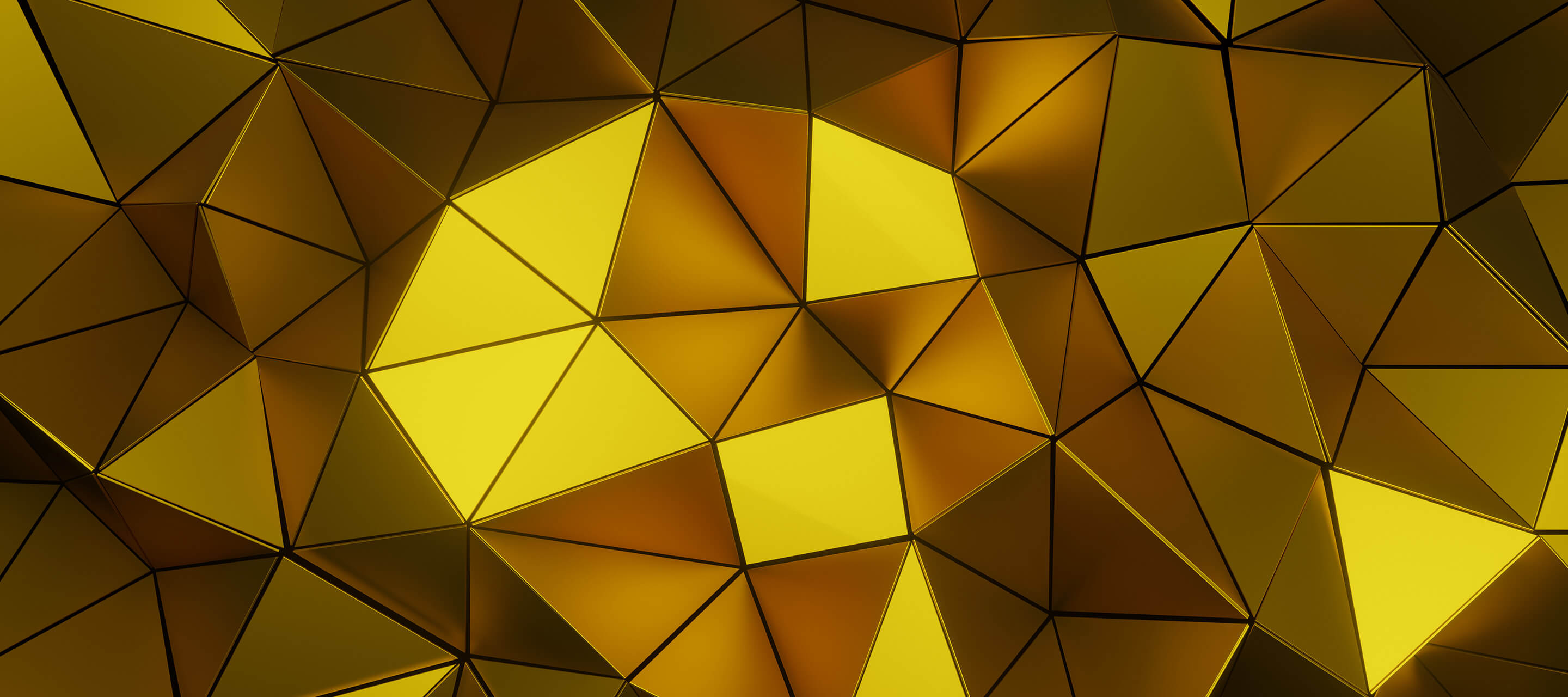 abstract yellow prism 