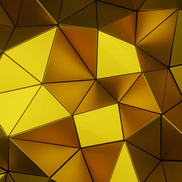 abstract yellow prism