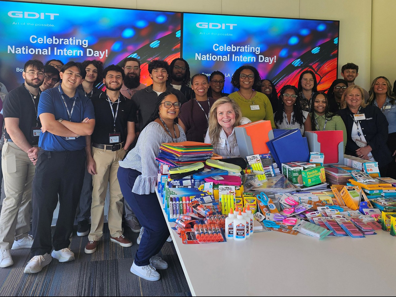 GDIT interns in Louisiana 