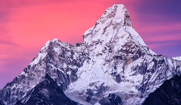 sunset over mountain