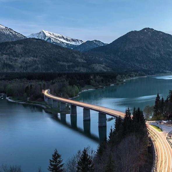 bridge leading to a mountain