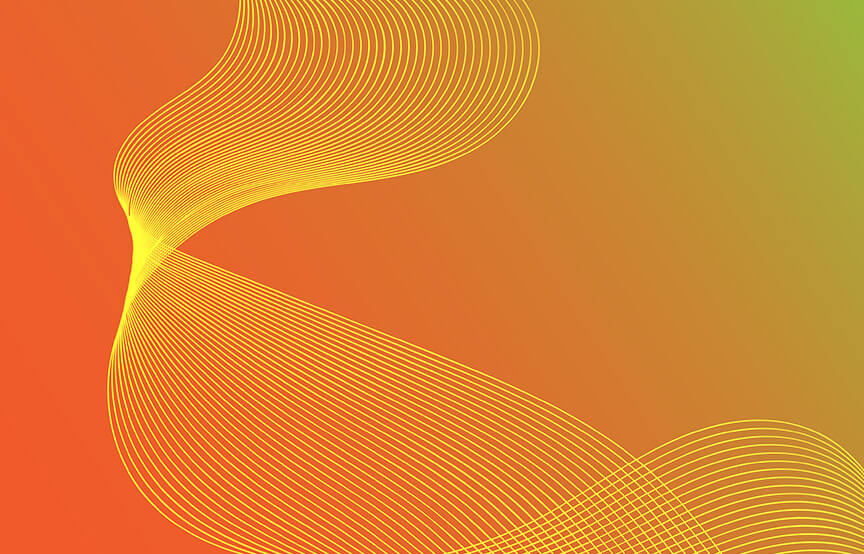 orange abstract lines