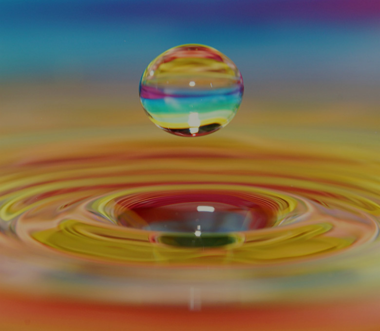 colorful droplet