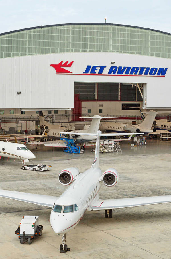 Jet Aviation Airplane Hanger
