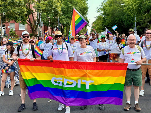 GDIT employees at the Washington DC Pride event 2023
