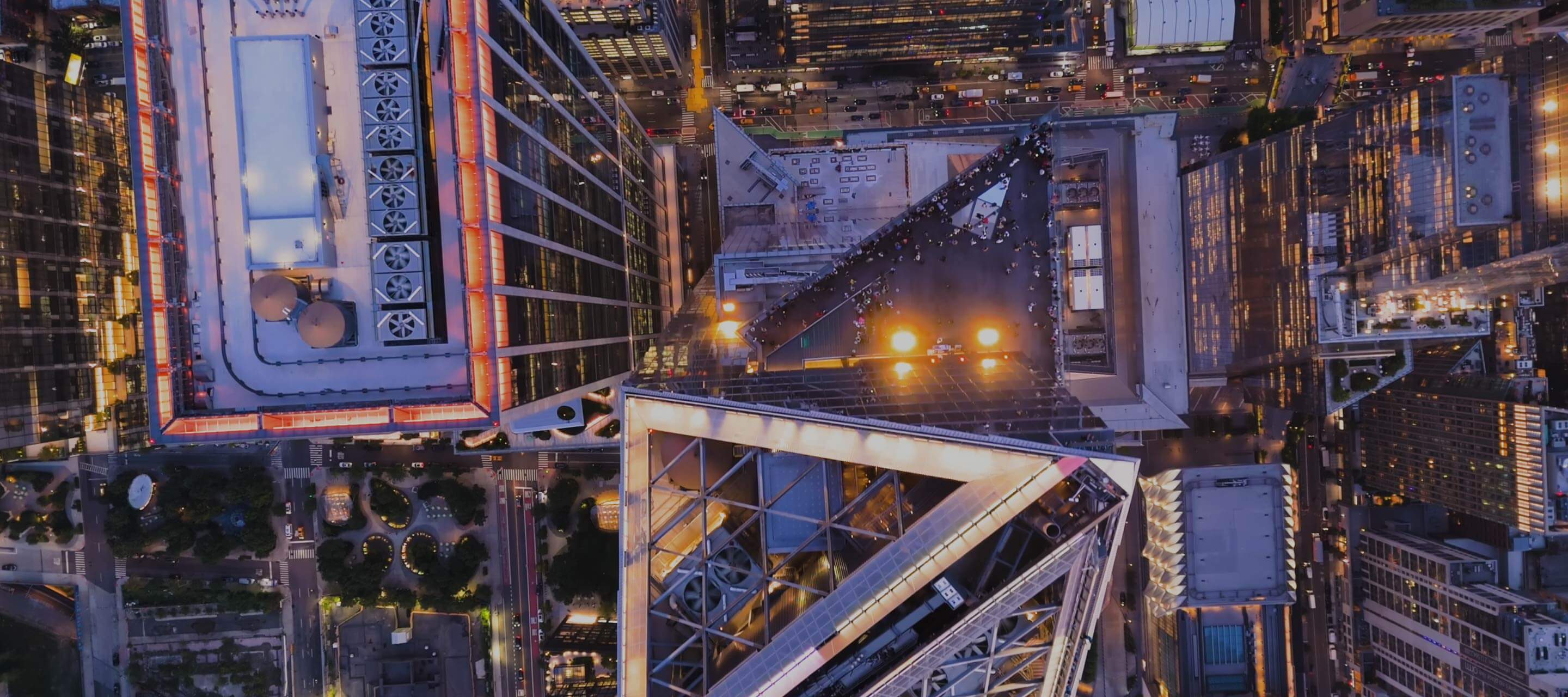 aerial view of city