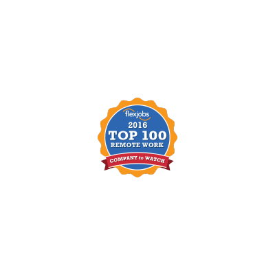 FlexJobs' 100 Top Companies with Remote Jobs logo