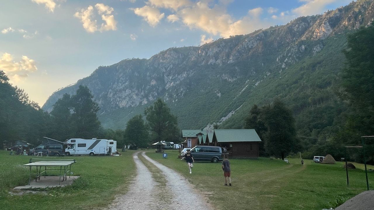 montenegro camp sunset