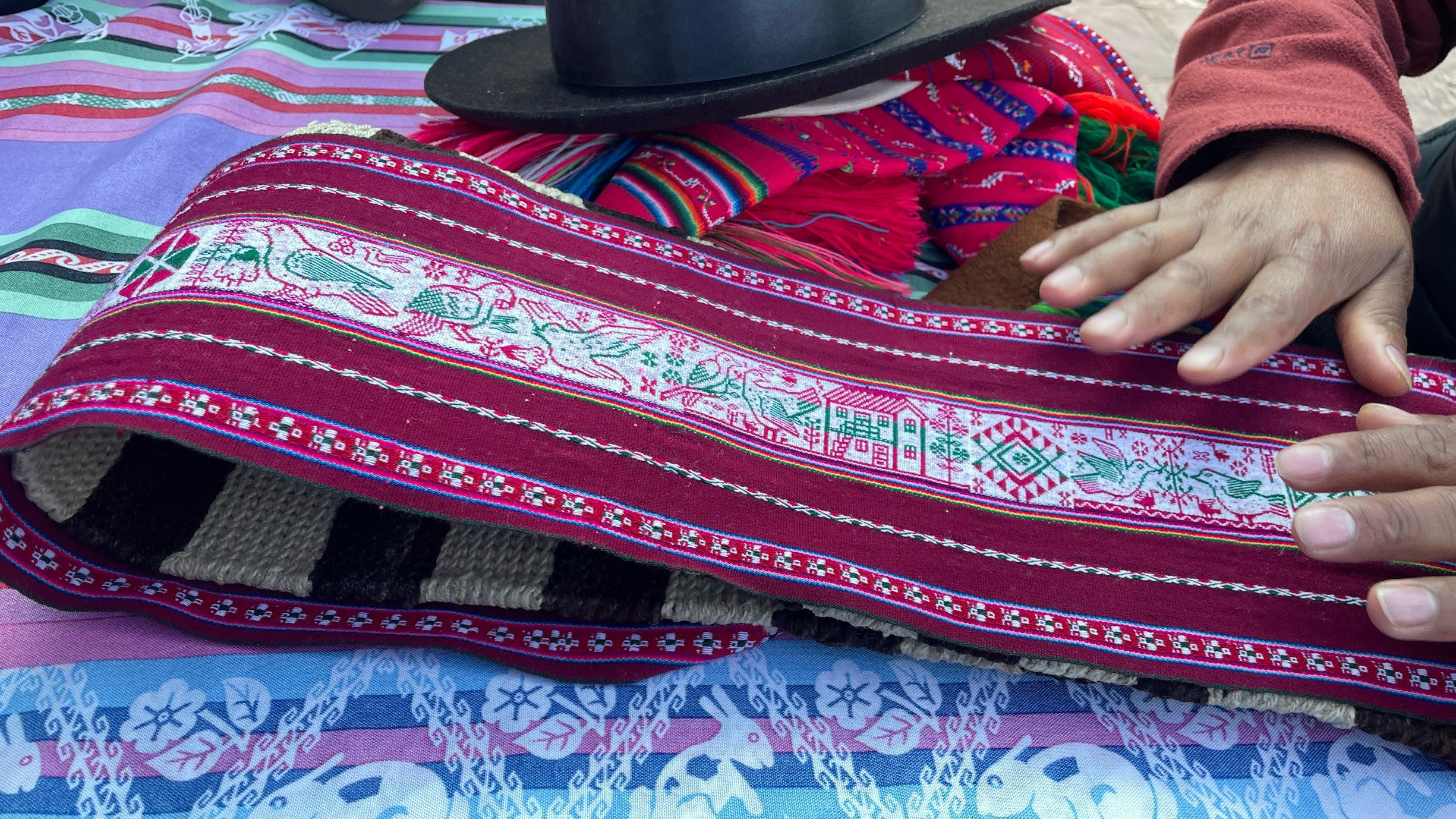 taquile island weaved belt