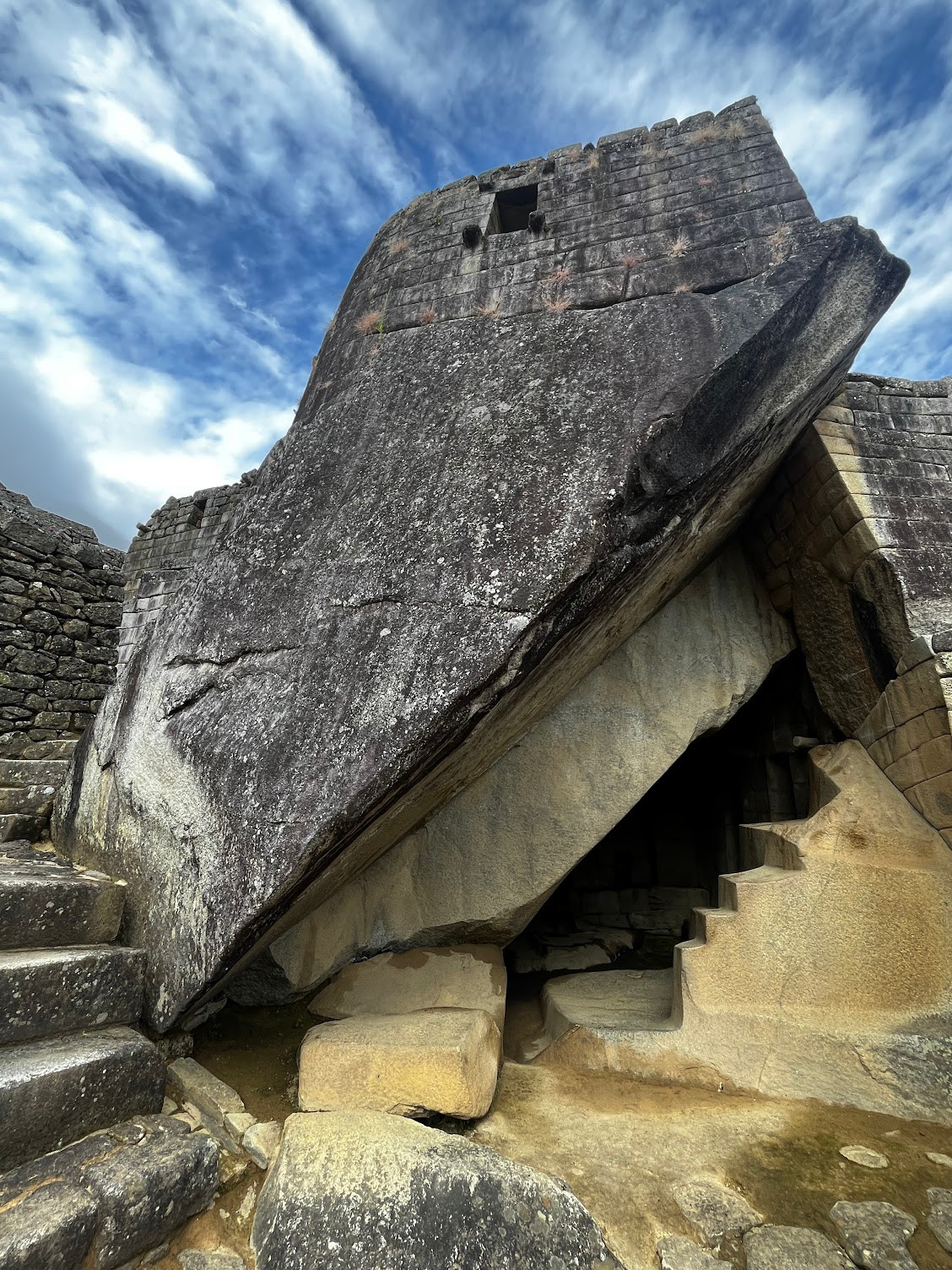 machu picchu rock steps