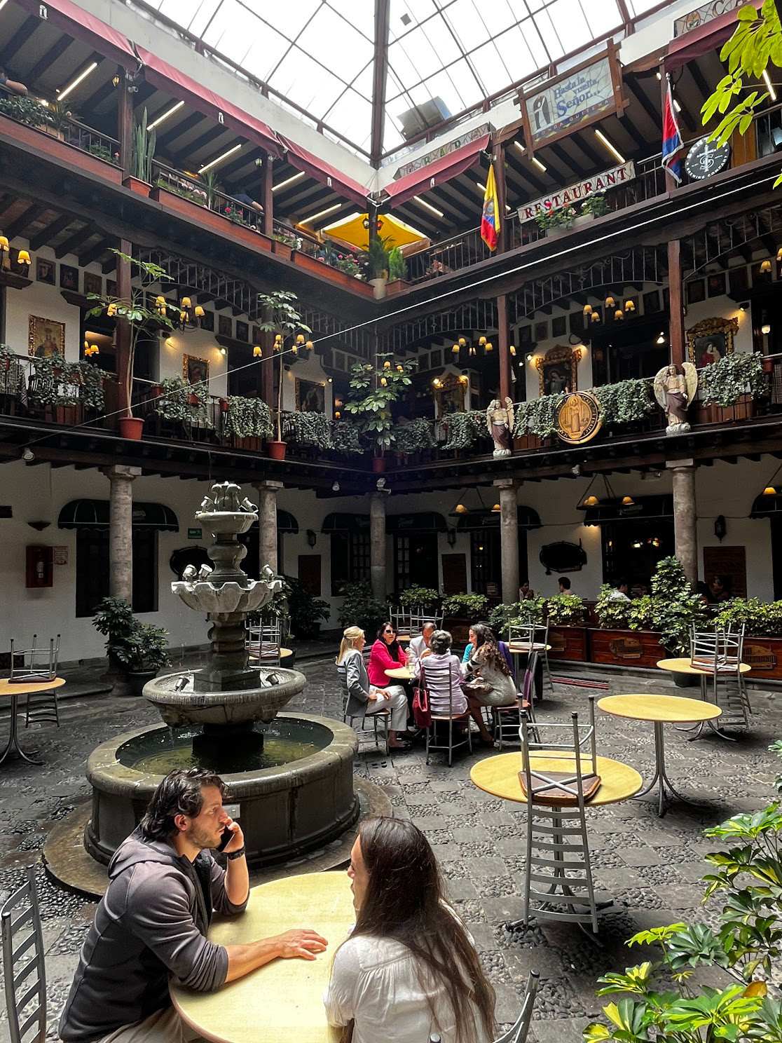 old quito covered courtyard 
