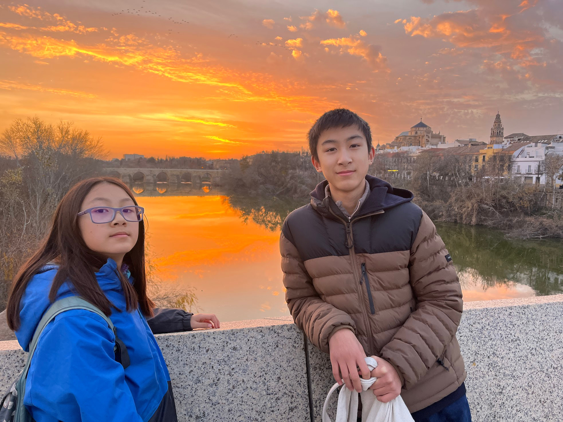 cordoba sunset with kids