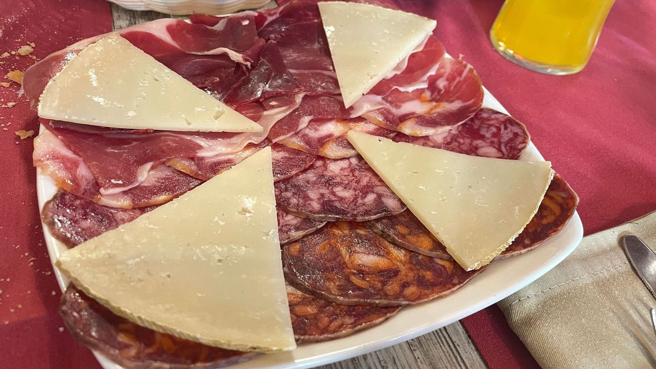 madrid jamon and cheese plate