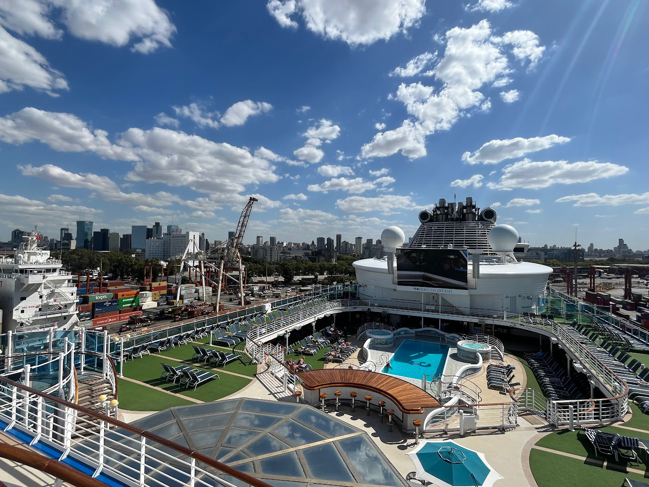 cruise ship top deck