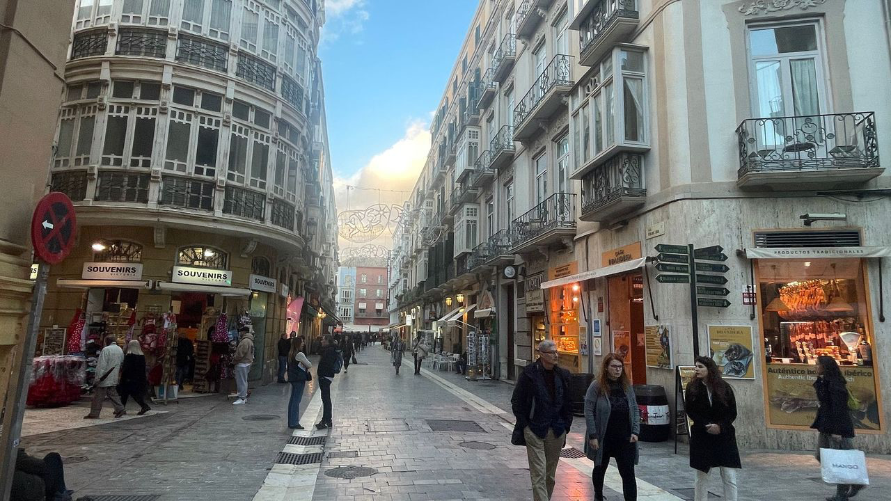 malaga christmas shopping