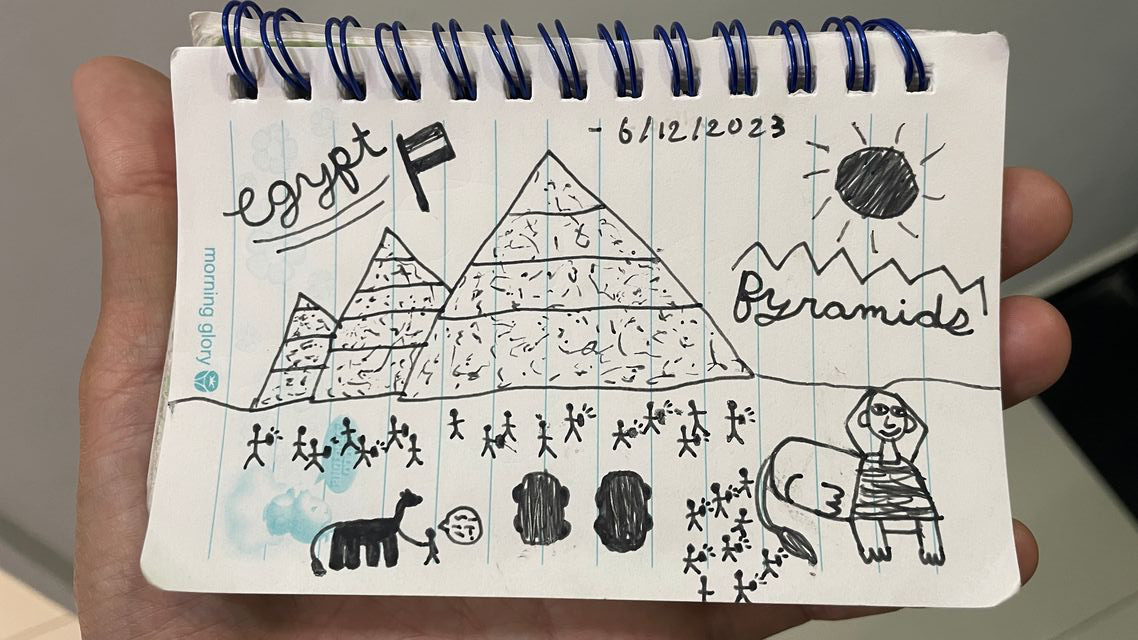 pyramid sketch