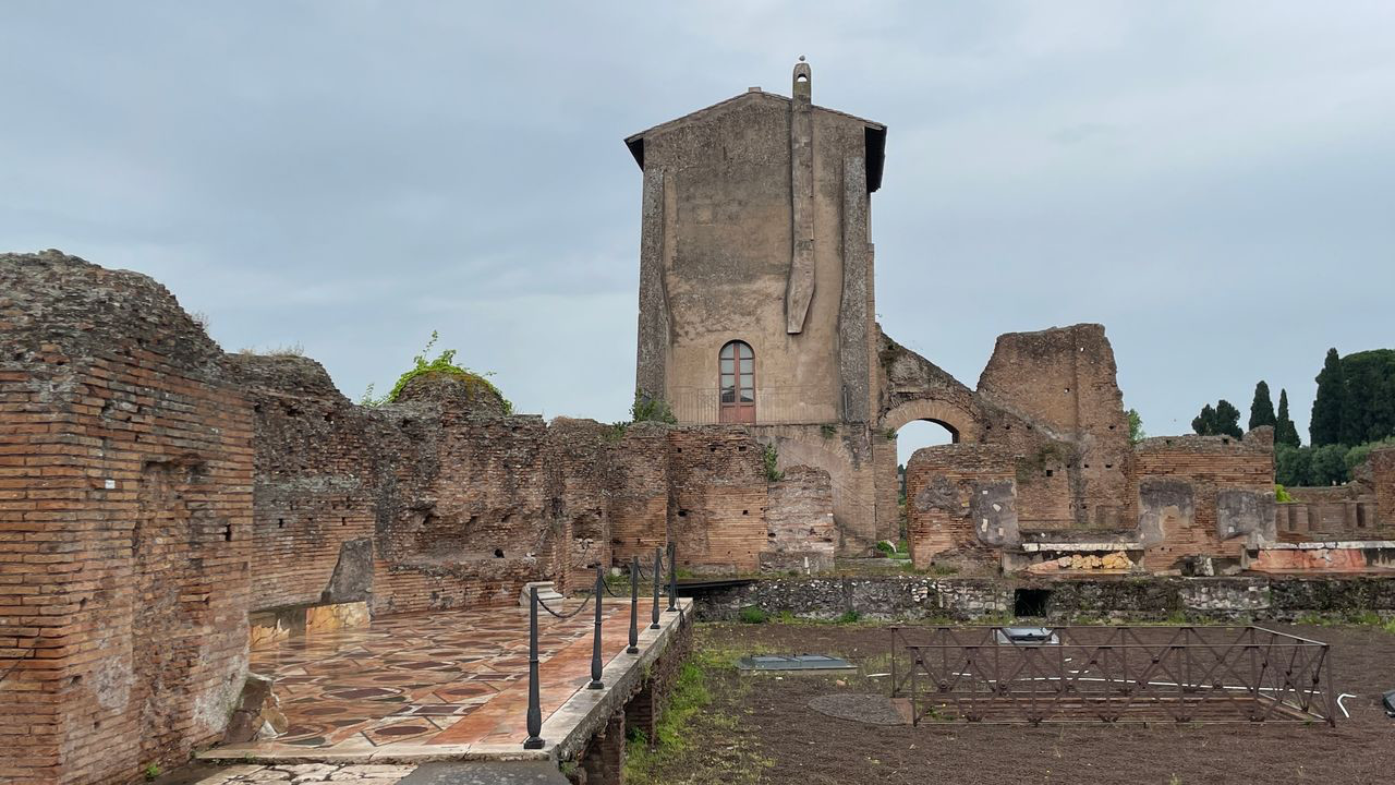 rome palatine hill marble mosaic