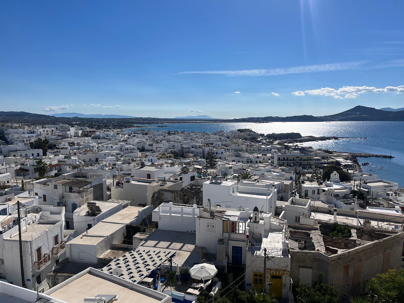 naxos view from citadel