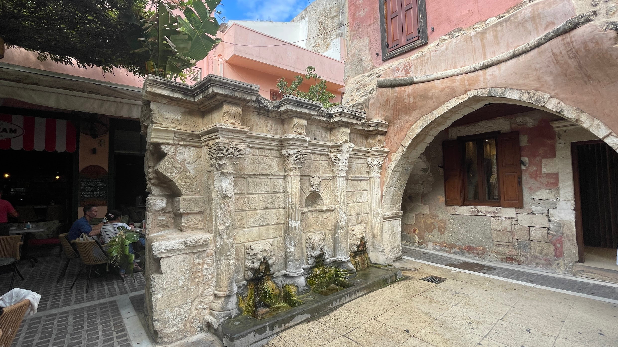 crete Rethimno fountain