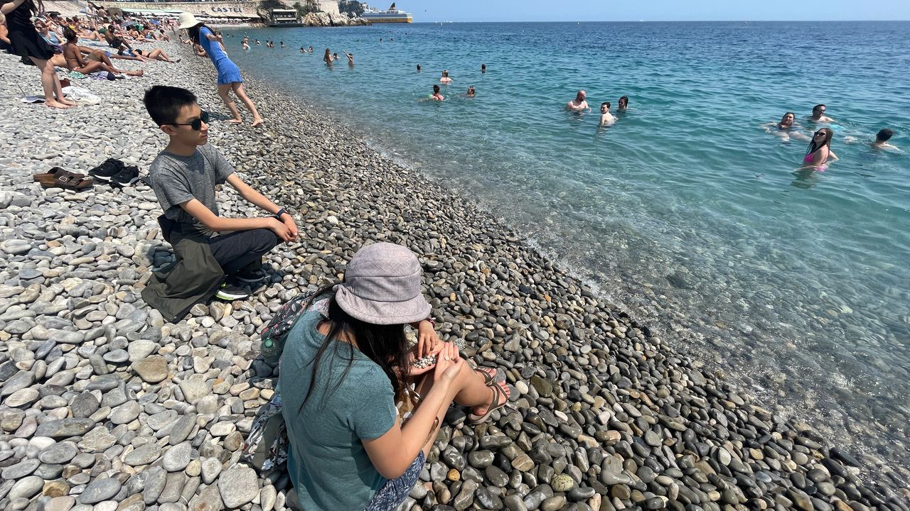 nice stone beach